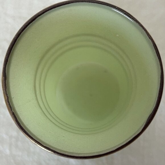VINTAGE Small Mint Green Bud Vase Glass - Picture 10 of 11